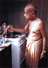 Srila Prabhupada Cooking